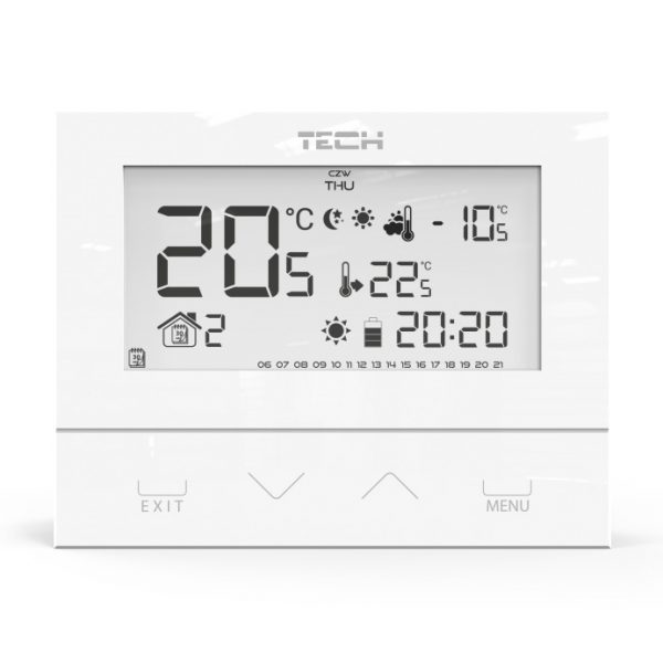 Termostat de camera Tech EU-292-v2 wireless alb sau negru General Instal